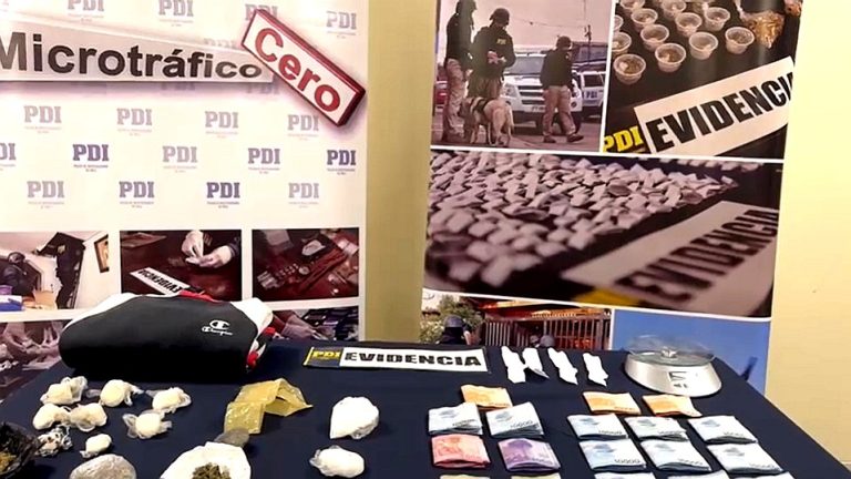 Detectives del equipo MT-0 de la Brigada Antinarcóticos y Contra el Crimen Organizado (Brianco) Angol, en investigación conjunta