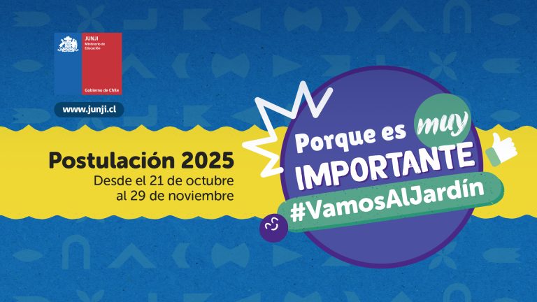 Este viernes cierran las postulaciones online a jardines infantiles de la JUNJI
