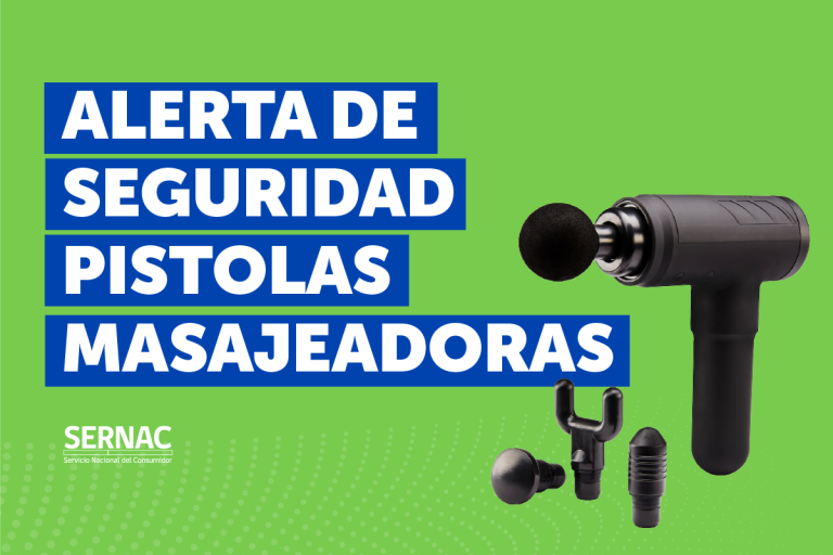 SERNAC EMITE ALERTA PARA PISTOLAS DE MASAJES POR RIESGO DE SEGURIDAD