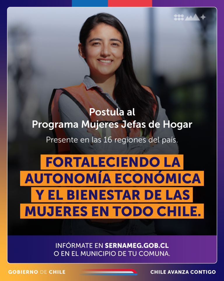 Abiertas postulaciones al Programa Mujeres Jefas de Hogar del SernamEG Araucanía