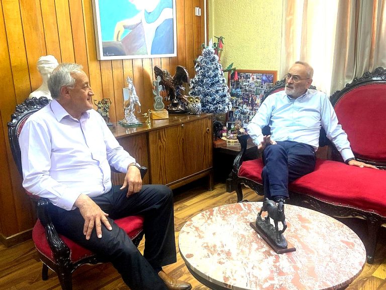 Gobernador Saffirio hizo su primera visita protocolar al alcalde de Angol