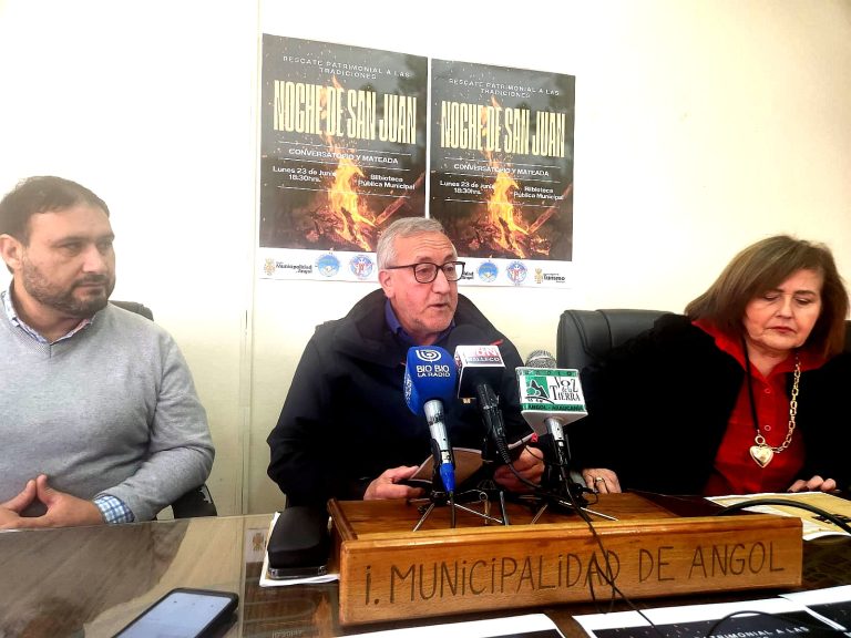 A conversatorio y mateada invita la Municipalidad de Angol por noche de San Juan