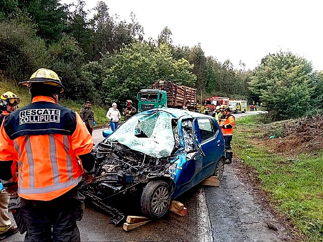 COLLIPULLI: UN MUERTO EN ACCIDENTE CARRETERO