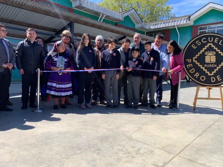 Gobierno y autoridades locales inauguran mejoramiento en infraestructura escolar en Purén
