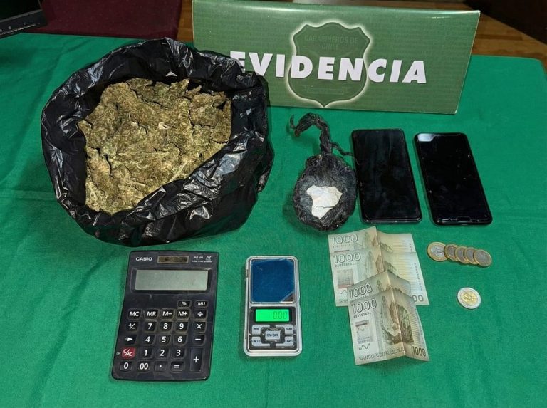 Collipulli: Tres sujetos detenidos por ley 20 mil en patrullaje de Carabineros