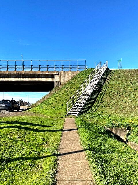 Preocupación por dificultades de acceso peatonal en ingreso sur a Collipulli: escalinata de pasarela complica a adultos mayores y personas con movilidad reducida