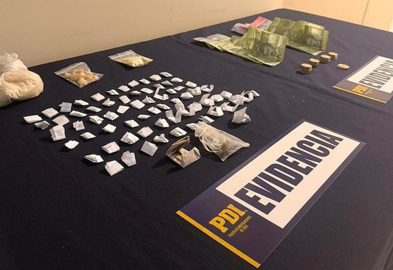 PDI Angol detuvo a tres personas por microtráfico de drogas