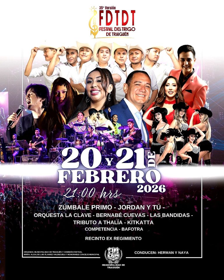 Traiguén tiene festival: 35° versión de la Fiesta del Trigo se realizará este fin de semana en la comuna