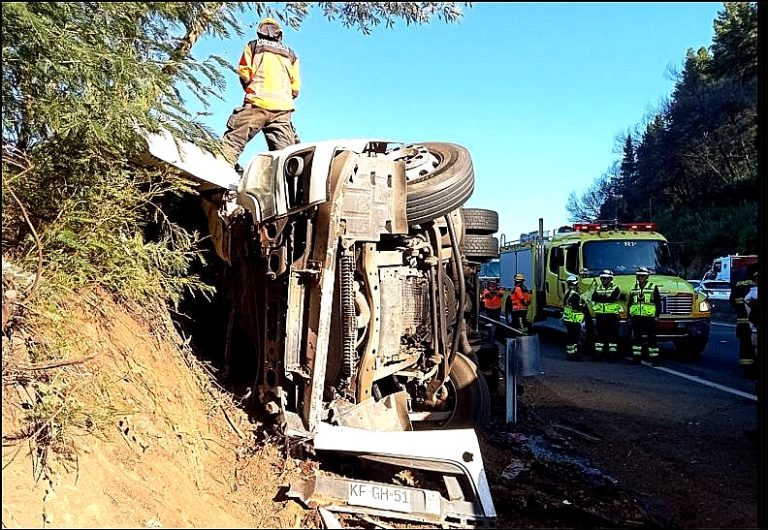 Fatal accidente con un fallecido en cuesta Mininco