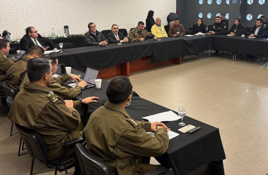 Autoridades provinciales participaron en sesión STOP trimestral junto a Carabineros de Chile