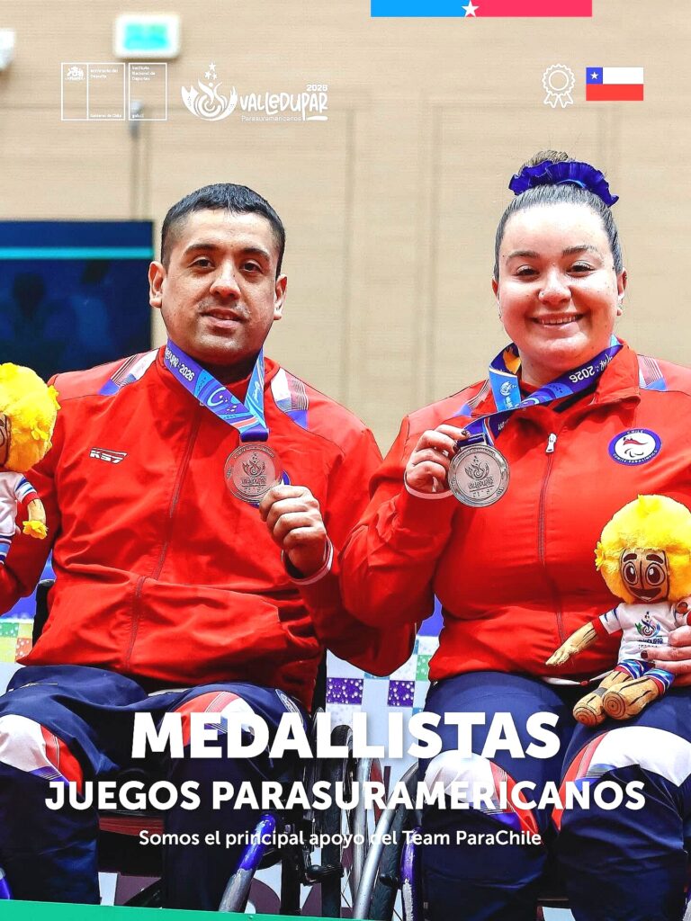 La Araucanía celebra el doble podio continental de Tamara Leonelli en los Juegos Parasuramericanos Valledupar 2026.