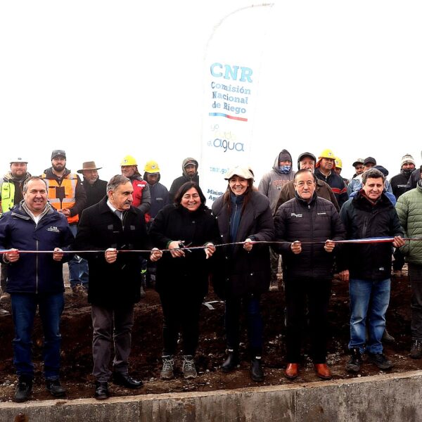 COMISIÓN NACIONAL DE RIEGO INAUGURA OBRAS DE REVESTIMIENTO EN EL CANAL CHACAY eN ANGOL