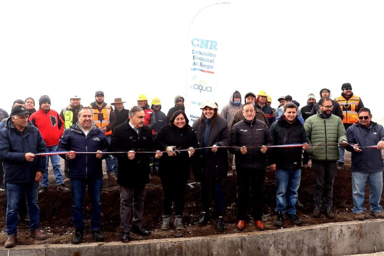 COMISIÓN NACIONAL DE RIEGO INAUGURA OBRAS DE REVESTIMIENTO EN EL CANAL CHACAY eN ANGOL