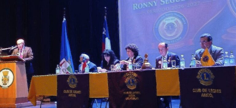   Angol fue escenario del cambio de mando del Distrito T-3 de Lions International