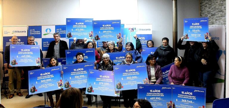 En Malleco comenzó entrega de aportes para proyectos comunitarios de la región