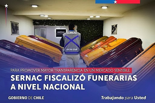 SERNAC ANALIZA HALLAZGOS TRAS FISCALIZACIÓN AL MERCADO DE LAS FUNERARIAS A NIVEL NACIONAL