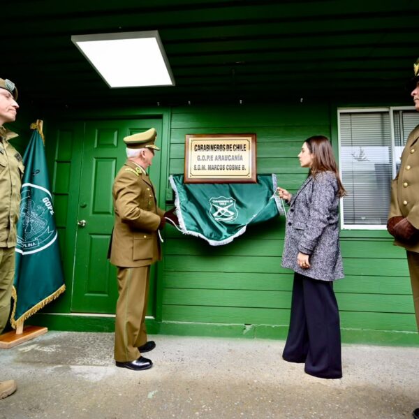 General Director de Carabineros presidió ceremonia de Cambio de Placa del Gope Araucanía Suboficial Mayor Marcos Cosme Barquero