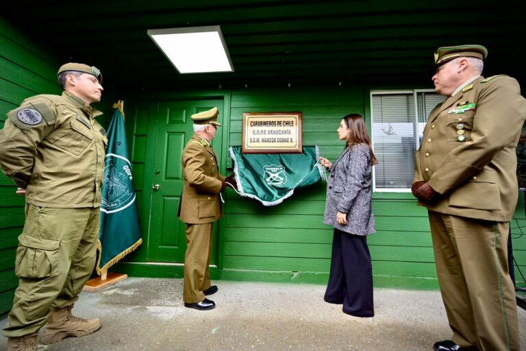 General Director de Carabineros presidió ceremonia de Cambio de Placa del Gope Araucanía Suboficial Mayor Marcos Cosme Barquero