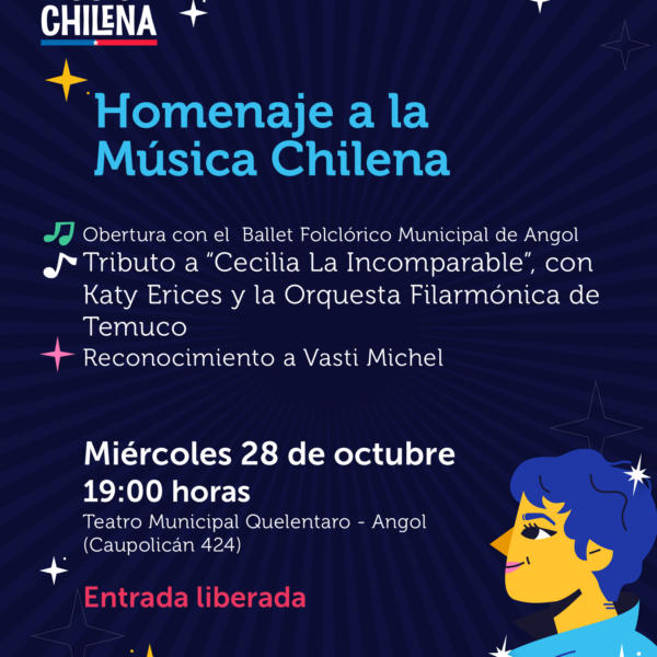 Autoridades invitan a la comunidad a participar del Homenaje a la Música Chilena en Angol