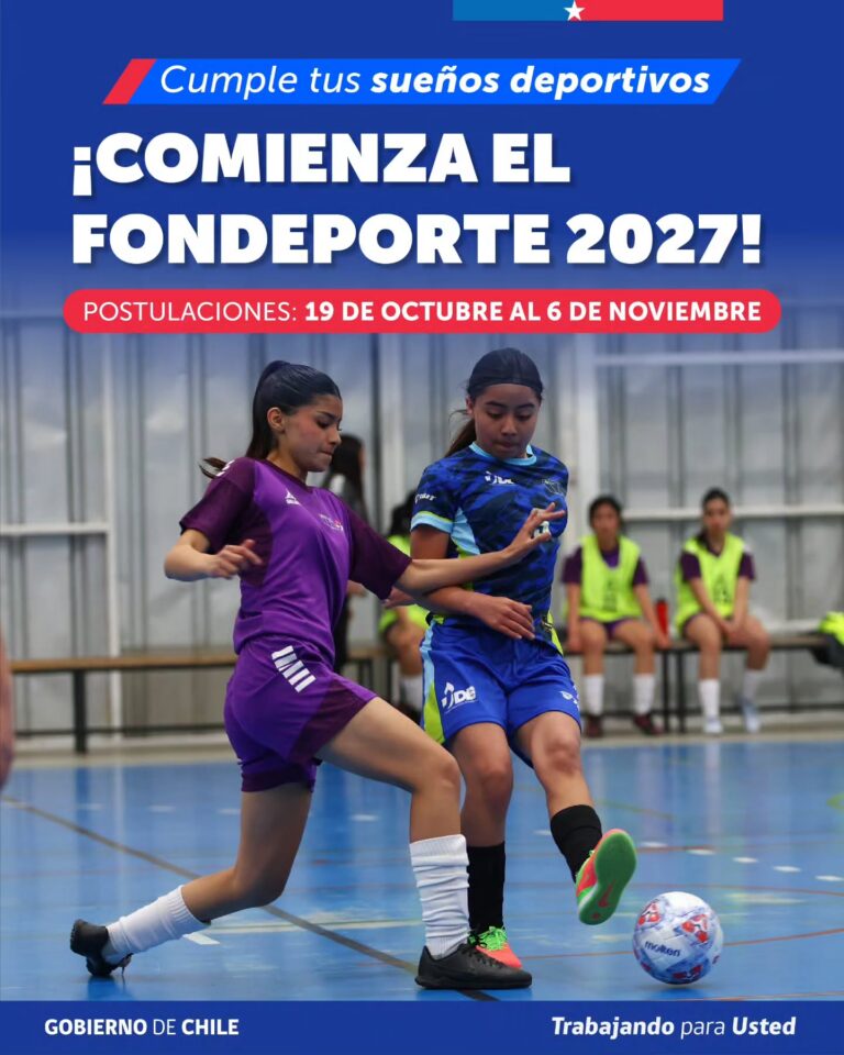 IND abre postulaciones a Fondeporte 2027 e invita a organizaciones de La Araucanía a presentar sus proyectos.
