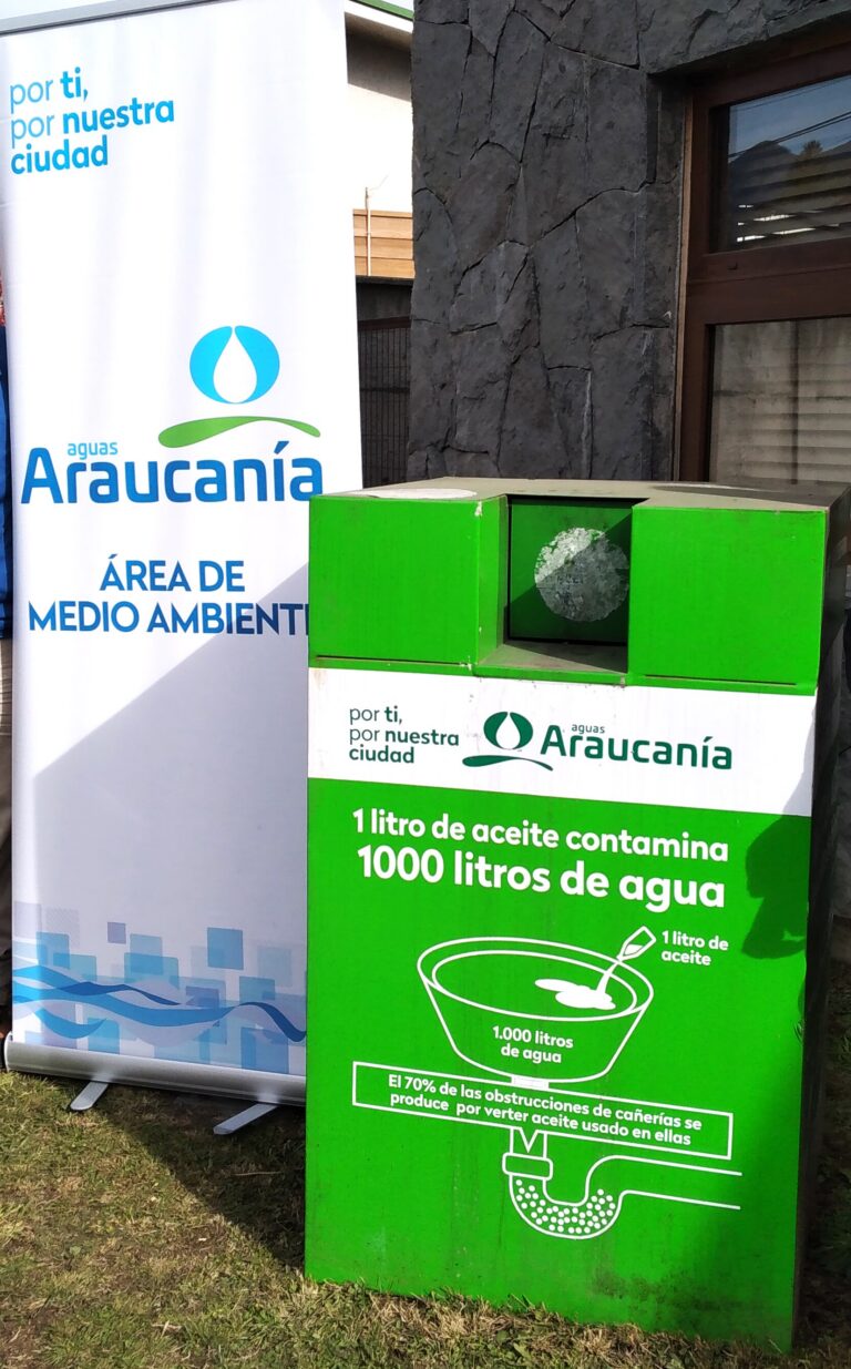 Reciclaje de aceite doméstico registra aumento superior al 70% en La Araucanía